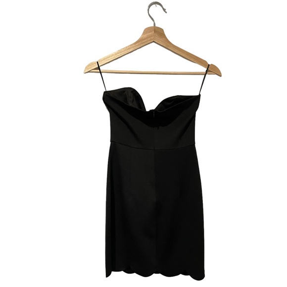 Black Strapless Mini Bodycon Cocktail Dress Tobi Brand Size XS - Picture 2 of 9